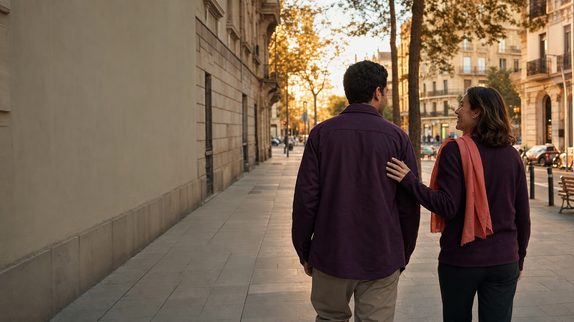 Acompañamiento cercano por las calles de Barcelona